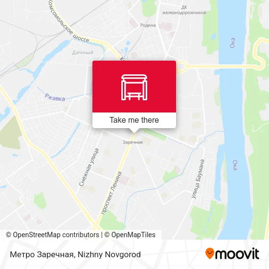 Метро Заречная map