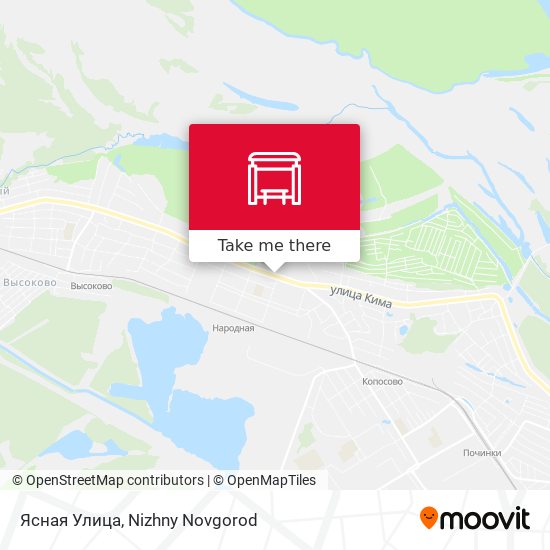 Ясная Улица map