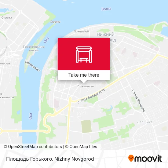Площадь Горького map