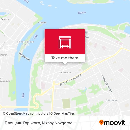 Площадь Горького map