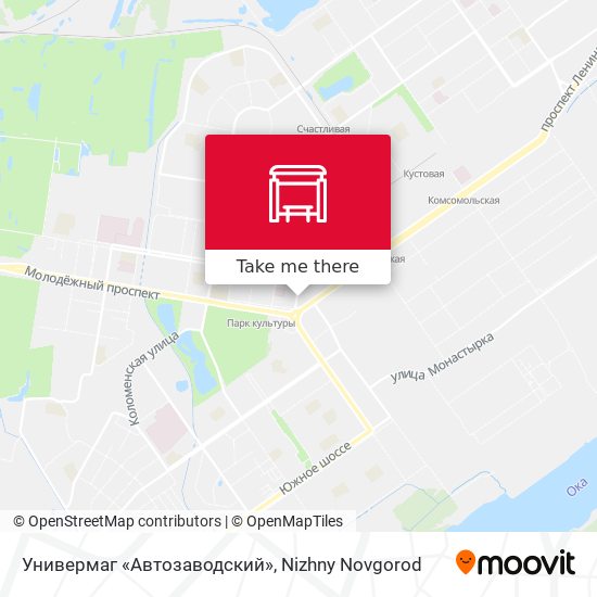 Универмаг «Автозаводский» map