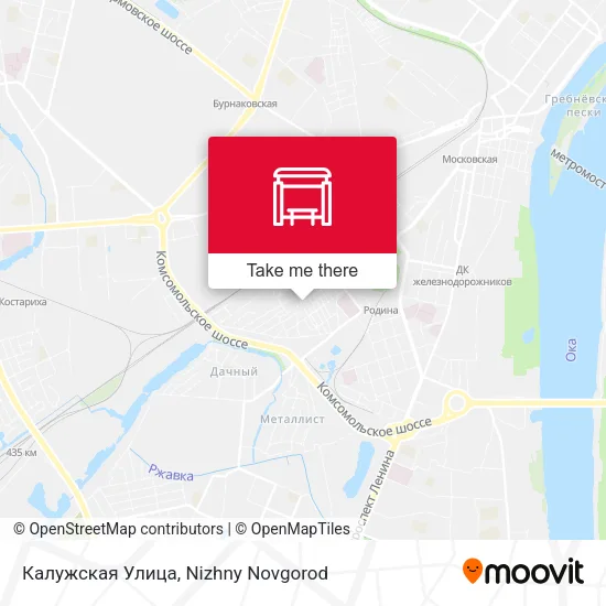 Калужская Улица map