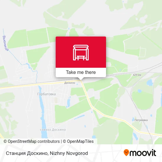 Станция Доскино map