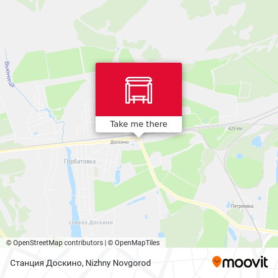 Станция Доскино map