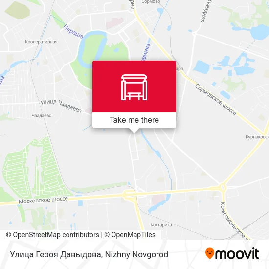 Улица Героя Давыдова map