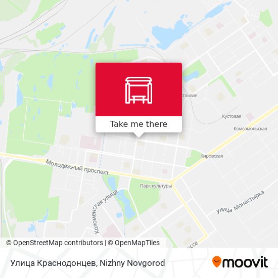Улица Краснодонцев map