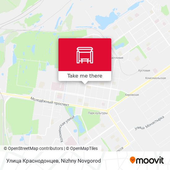 Улица Краснодонцев map