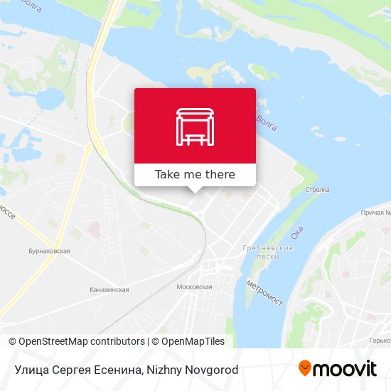 Улица Сергея Есенина map