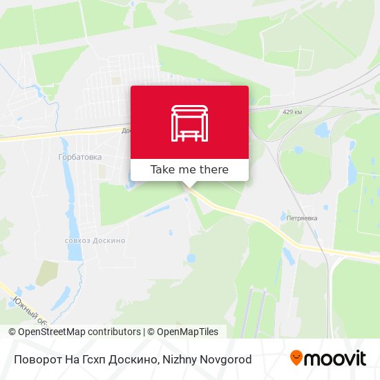Поворот На Гсхп Доскино map