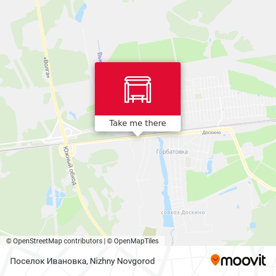 Поселок Ивановка map