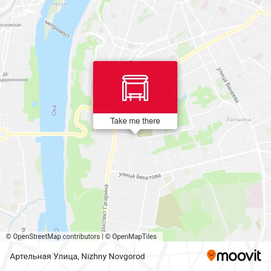 Артельная Улица map