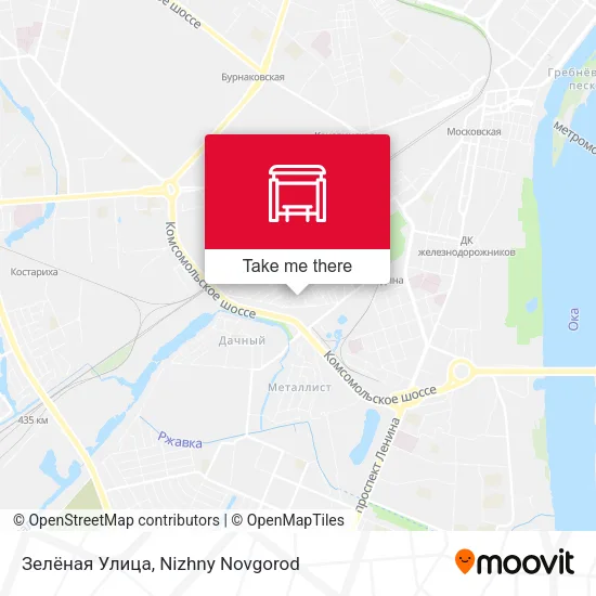 Зелёная Улица map