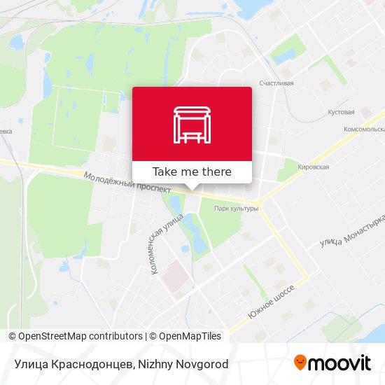 Улица Краснодонцев map