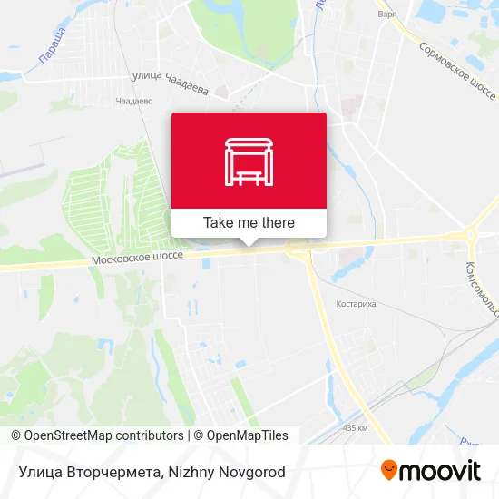 Улица Вторчермета map