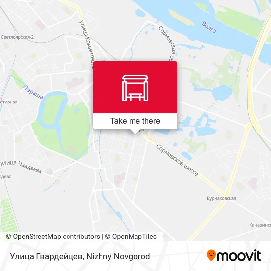 Улица Гвардейцев map
