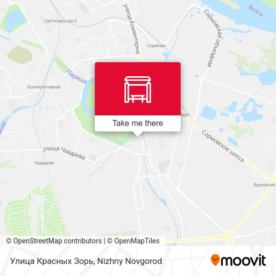 Улица Красных Зорь map