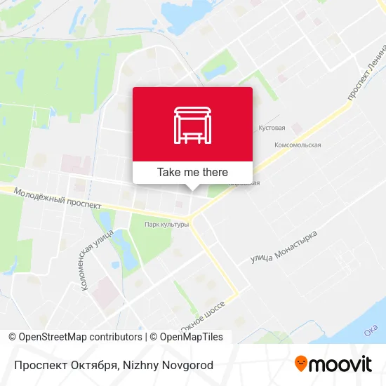 Проспект Октября map