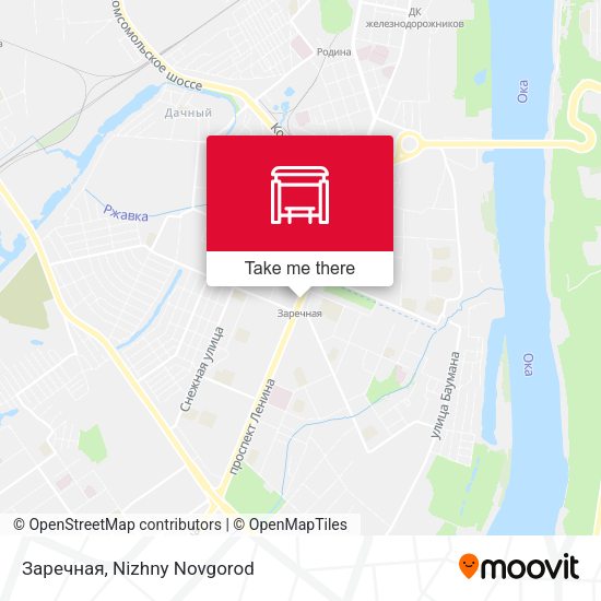 Заречная map