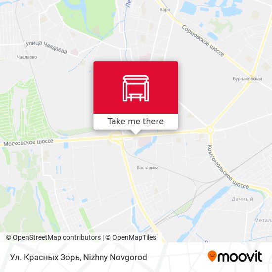 Ул. Красных Зорь map