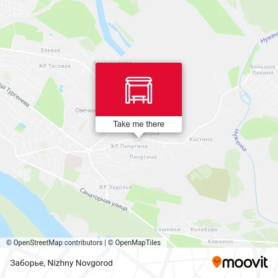 Заборье map