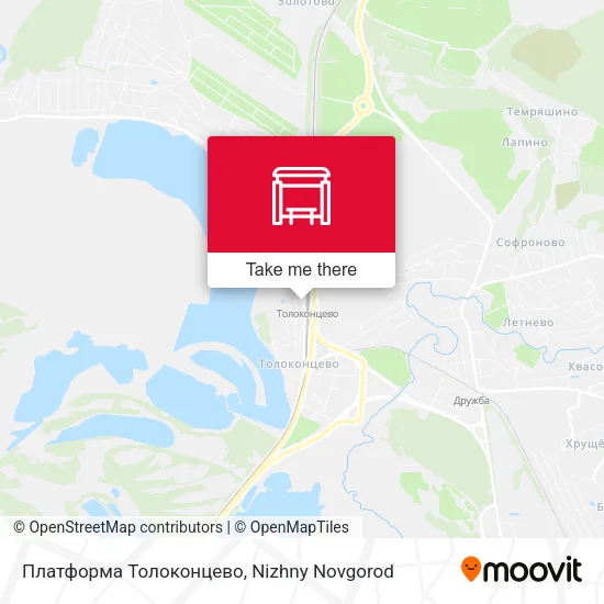 Платформа Толоконцево map