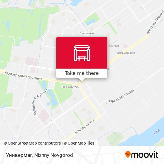 Универмаг map