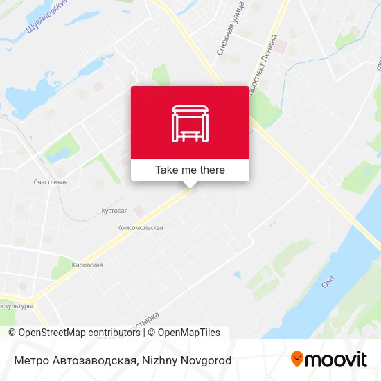 Метро Автозаводская map