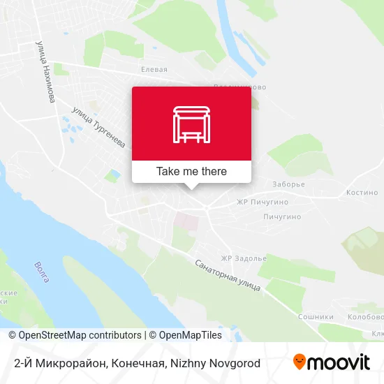 2-Й Микрорайон, Конечная map