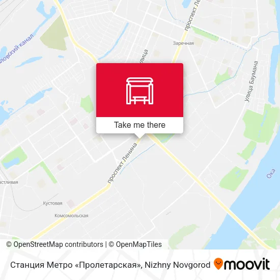Станция Метро «Пролетарская» map