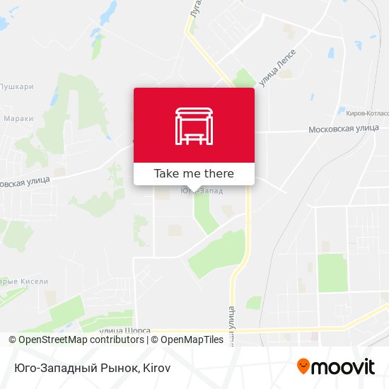Юго-Западный Рынок map