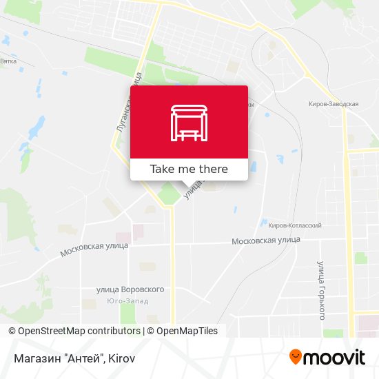 Магазин "Антей" map