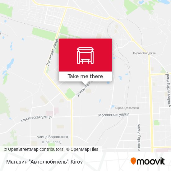 Магазин "Автолюбитель" map