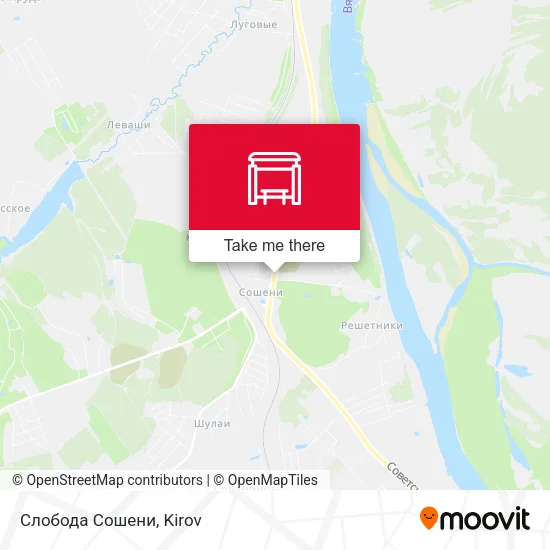 Слобода Сошени map