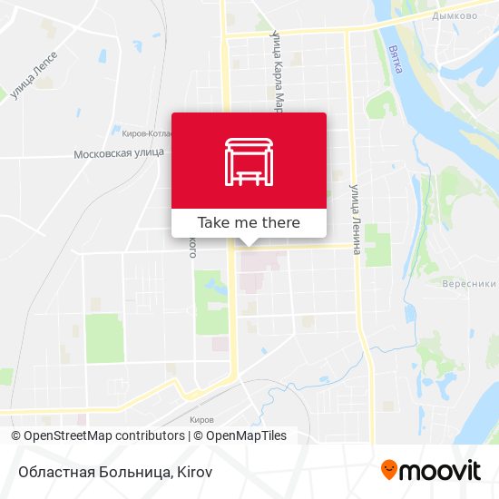 Областная Больница map