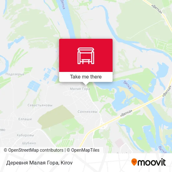 Деревня Малая Гора map