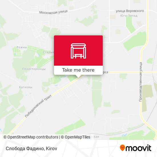 Слобода Фадино map