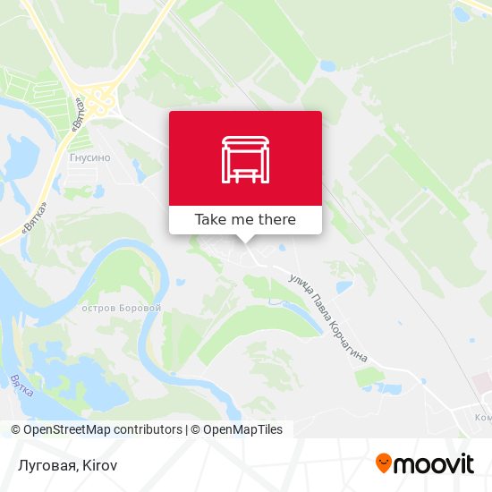 Луговая map