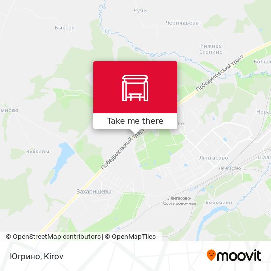 Югрино map
