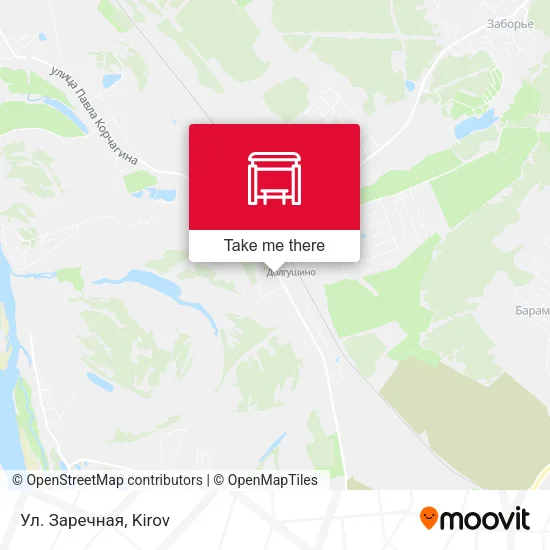 Ул. Заречная map