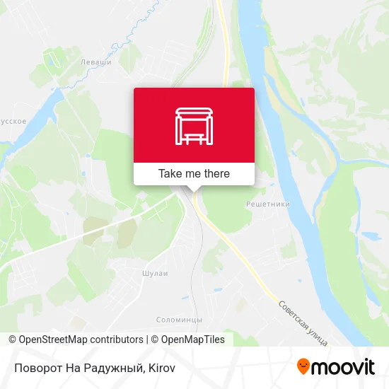 Поворот На Радужный map