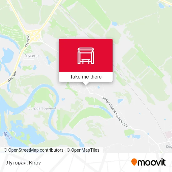 Луговая map