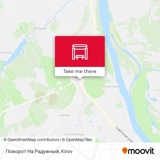 Поворот На Радужный map