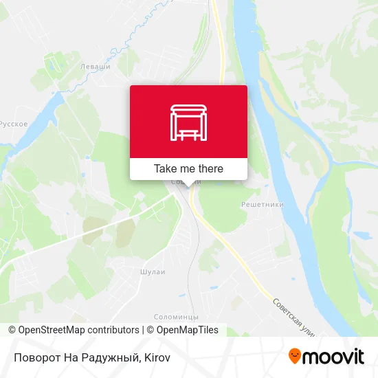 Поворот На Радужный map