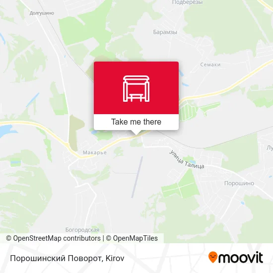 Порошинский Поворот map