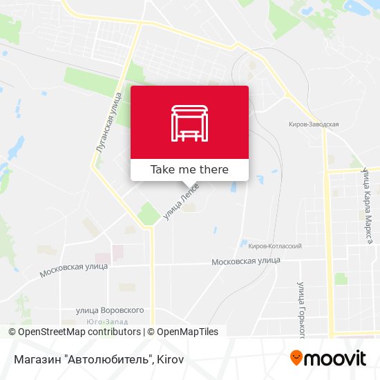Магазин "Автолюбитель" map