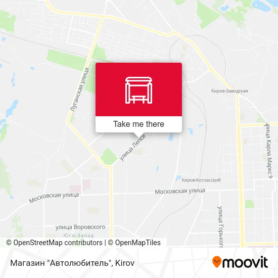Магазин "Автолюбитель" map