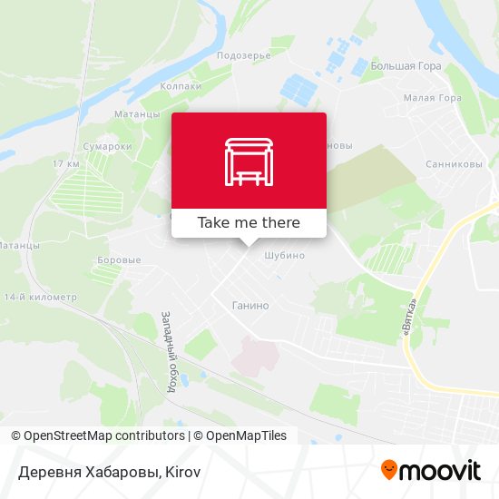 Деревня Хабаровы map