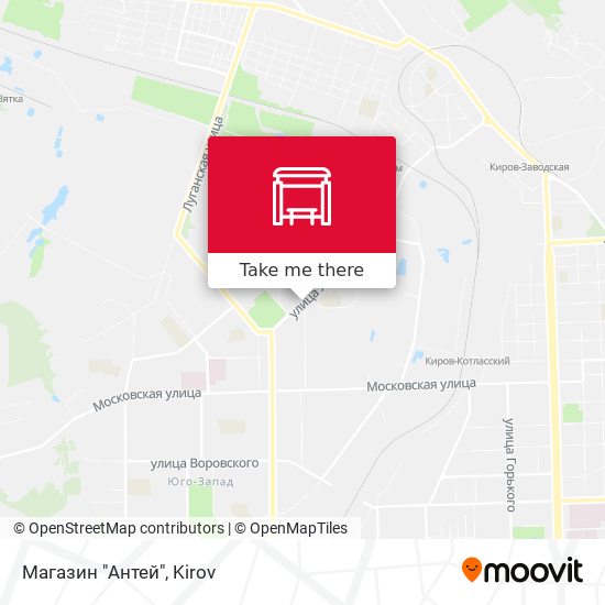 Магазин "Антей" map