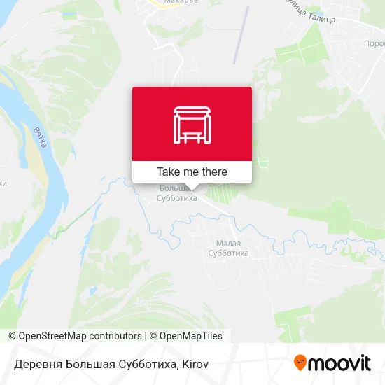Деревня Большая Субботиха map