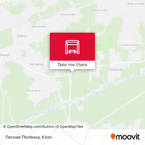 Лесная Полянка map
